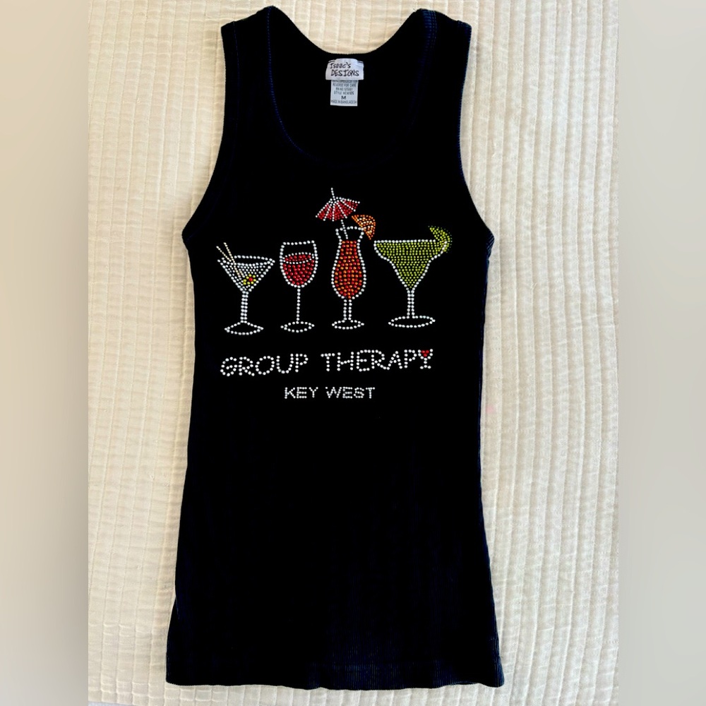 Party & vacation Rhinestone Tank Top